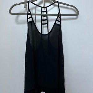 Black cut out top
